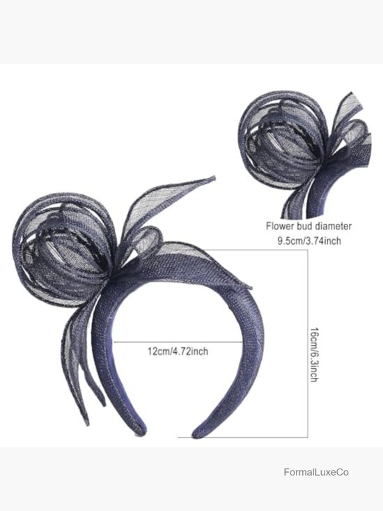 Sinamay Fascinator Headband Tea Party Hair Accessory Wedding Derby Church Hat main image 6